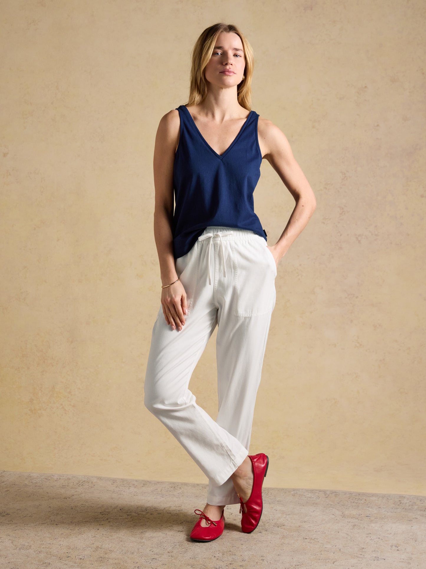Joules Delilah V-Neck Jersey Vest
