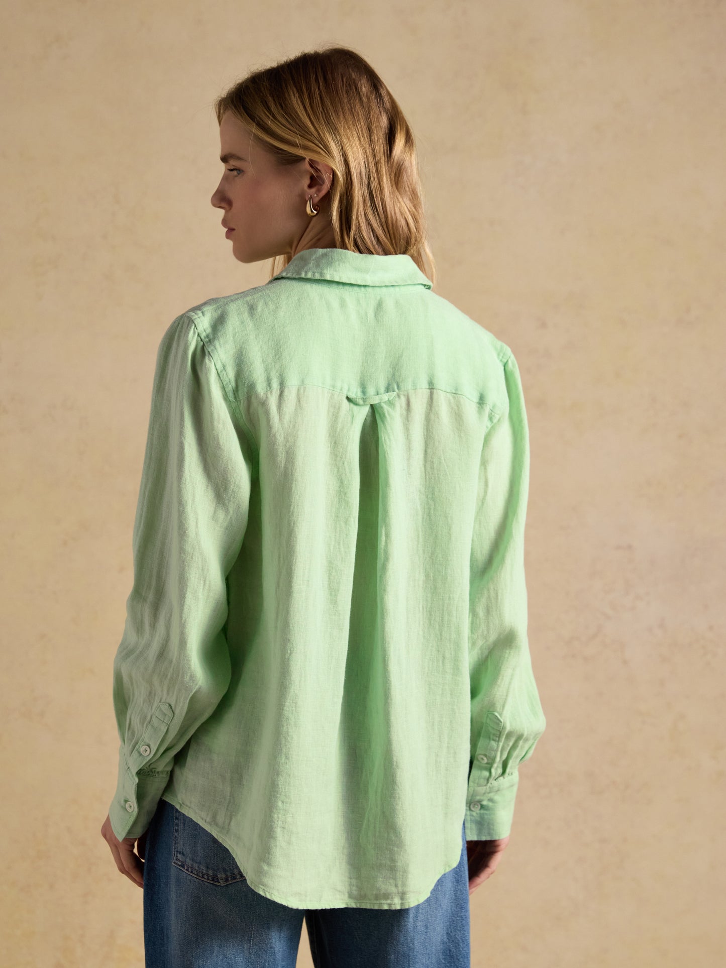Joules Anna Long Sleeve 100% Linen Shirt