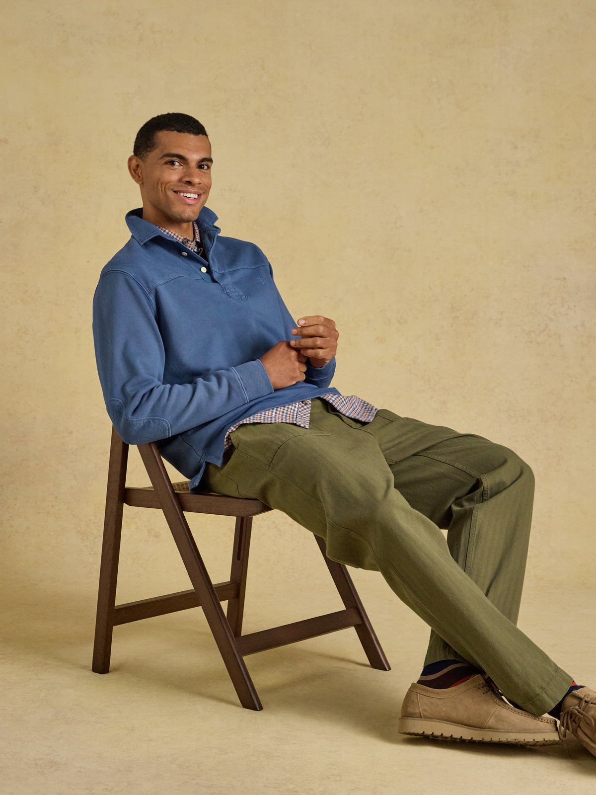 Joules Garment Dyed Loopback Rugby Shirt