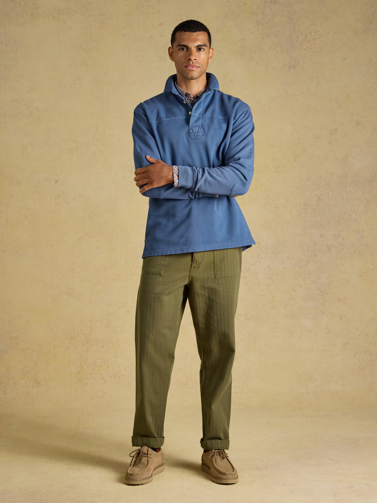 Joules Garment Dyed Loopback Rugby Shirt