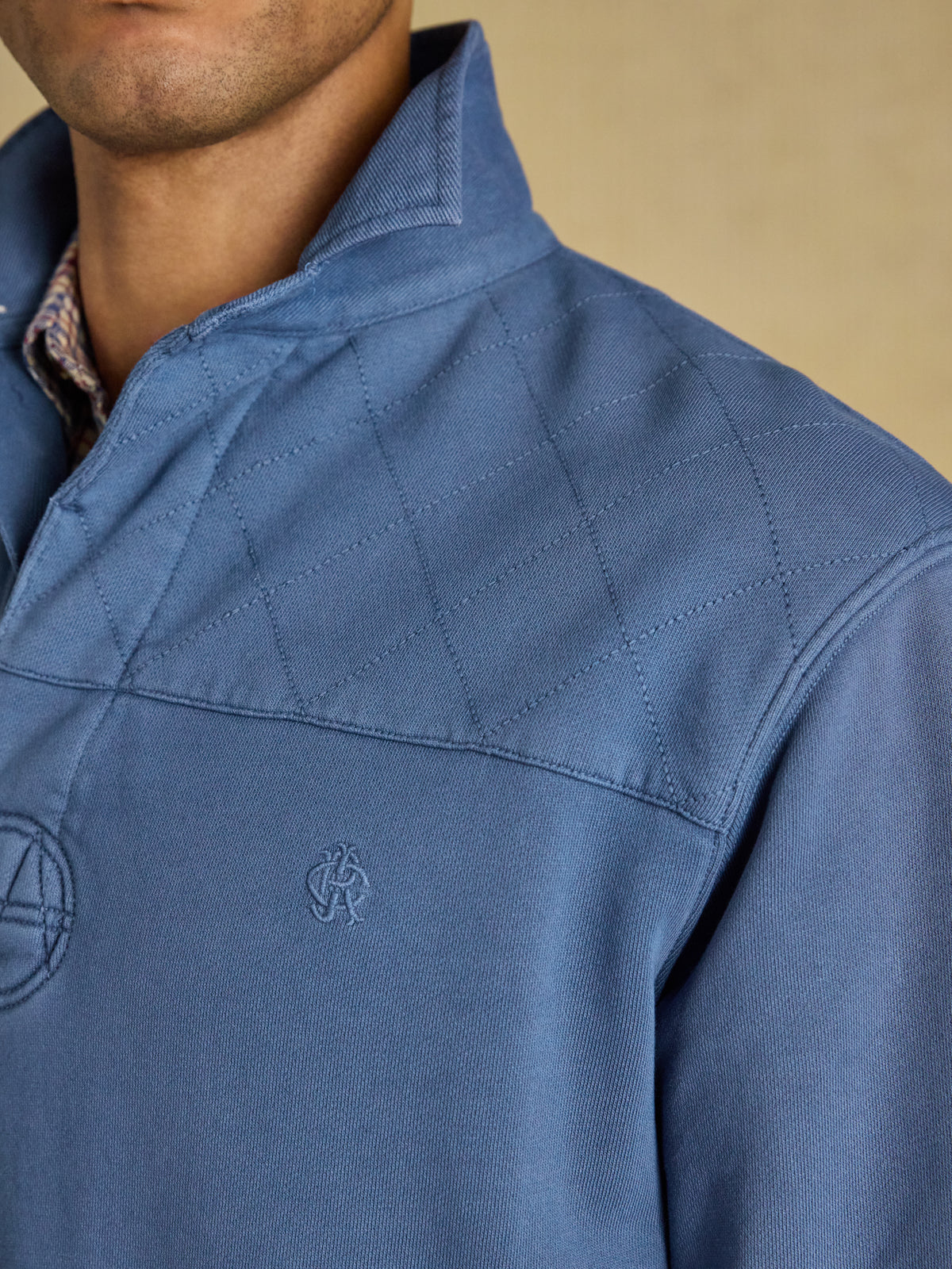 Joules Garment Dyed Loopback Rugby Shirt