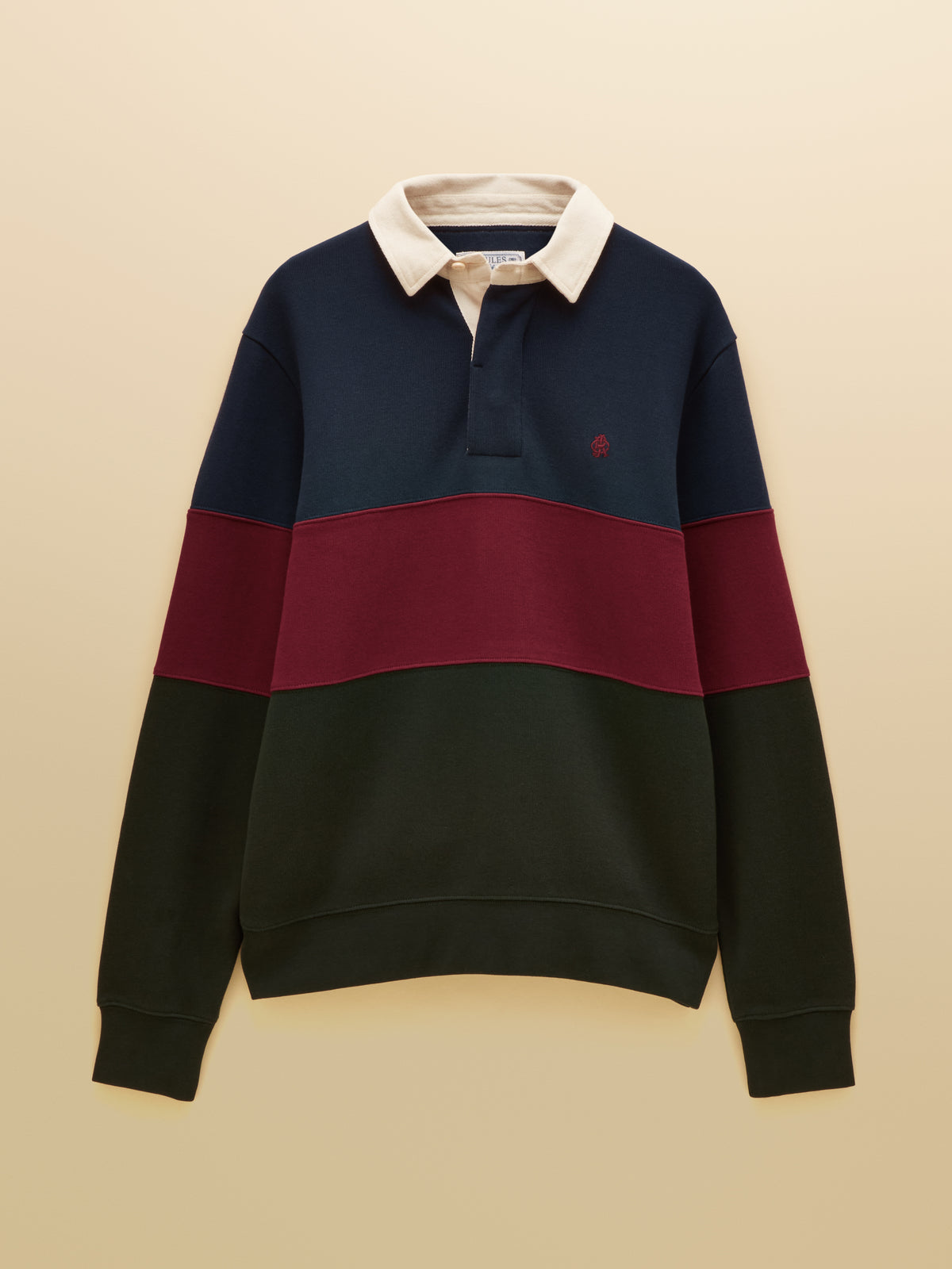 Joules French Rib Long Sleeve Rugby Shirt