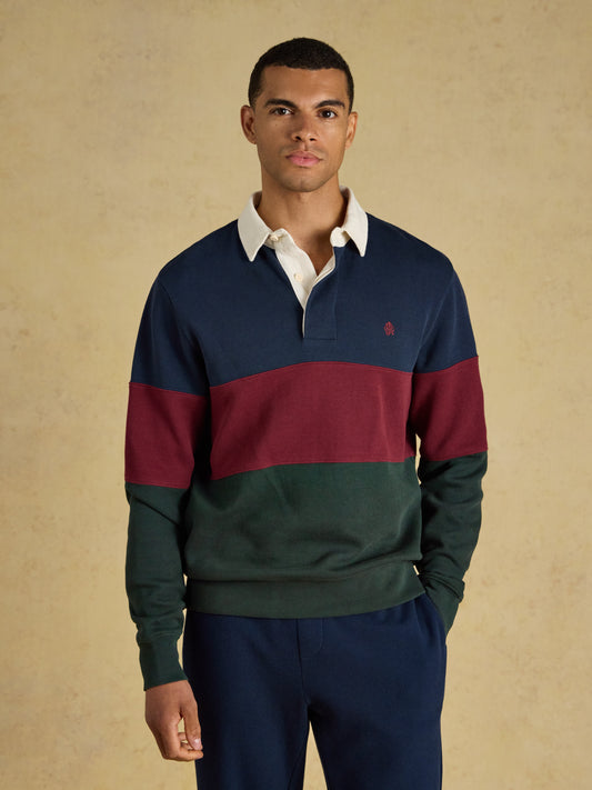 Joules French Rib Long Sleeve Rugby Shirt