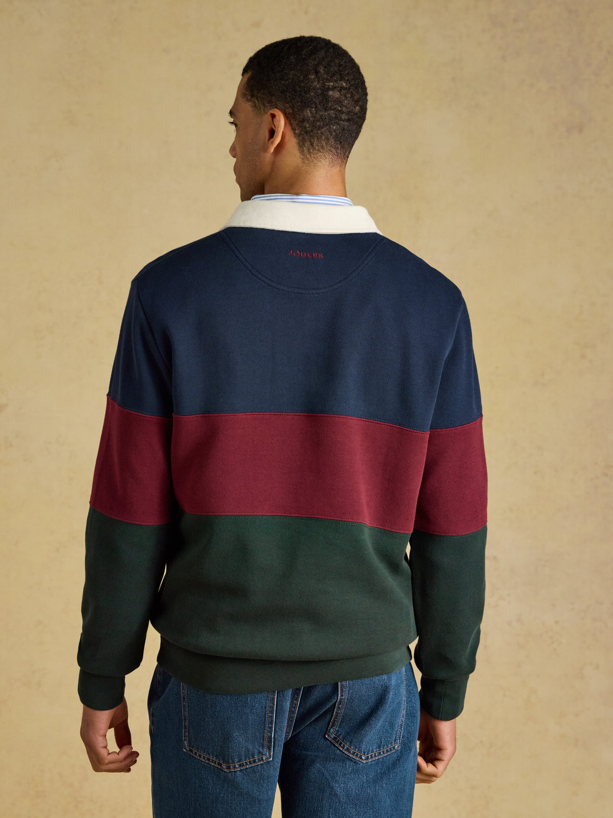 Joules French Rib Long Sleeve Rugby Shirt