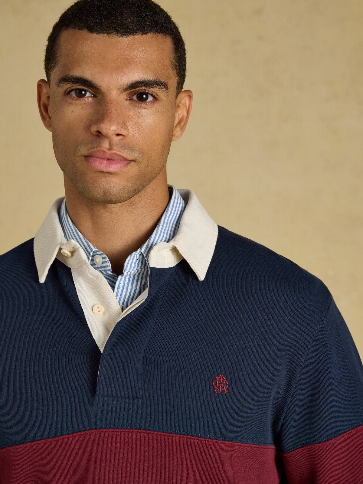 Joules French Rib Long Sleeve Rugby Shirt