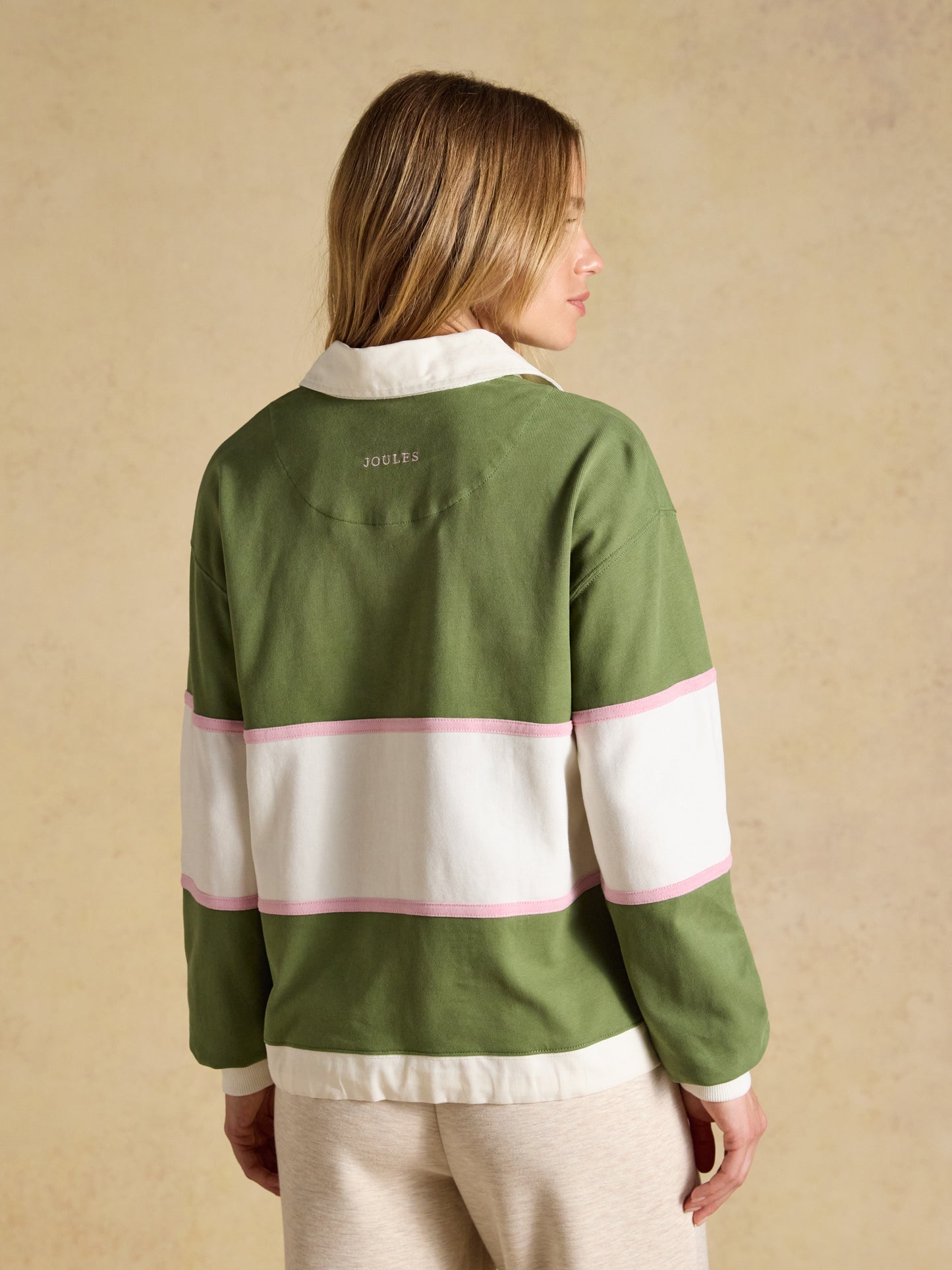 Joules Long Sleeve Cotton Collared Rugby Deckshirt