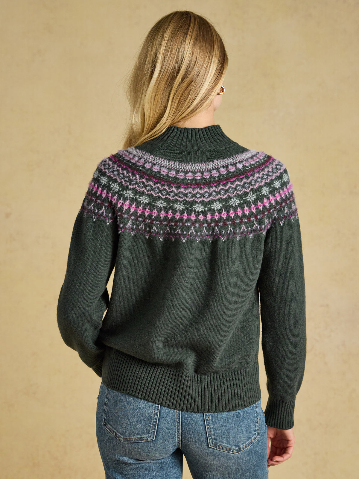 Joules Fair Isle High Neck Jumper