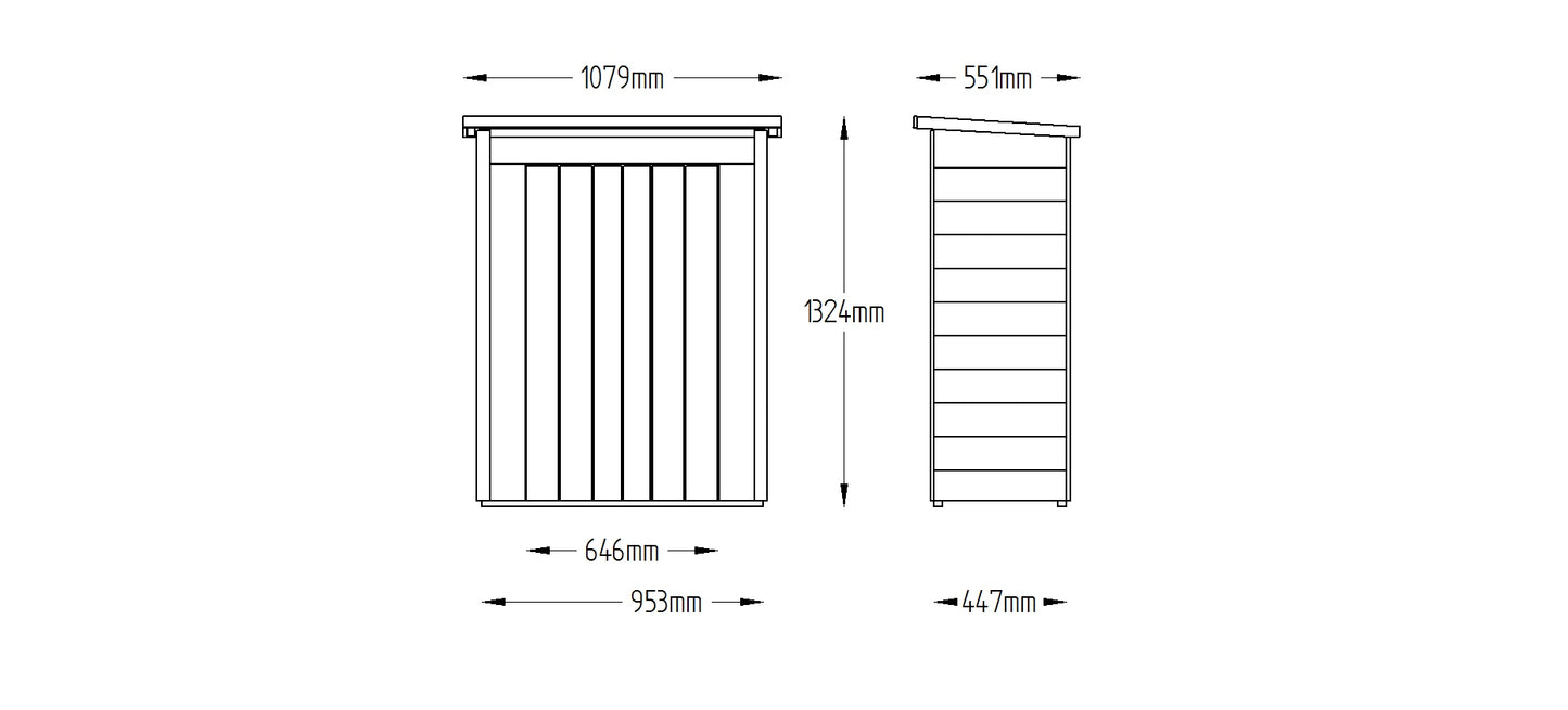 Forest Garden Pressure Treated Pent Garden Store