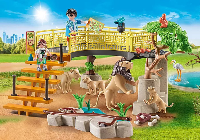 Playmobil lion family sales