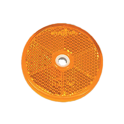 Ifor Williams Round Amber Side Reflector for BV, GH, Livestock & Q Range