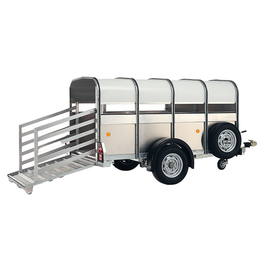 Ifor Williams P8G Single-Axle Braked Livestock Trailer - 4ft Headroom