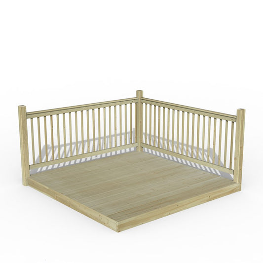 Forest Garden Patio Decking Kit 2.4 x 2.4m