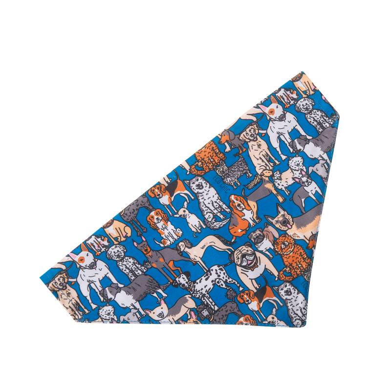 PB03 Blue Dogs Dog Bandana