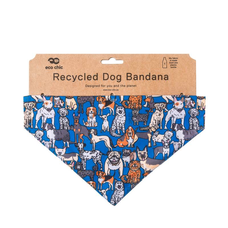 PB03 Blue Dogs Dog Bandana