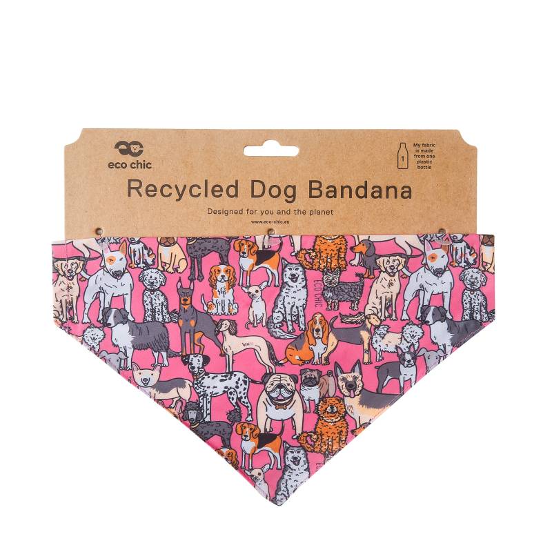 PB05 Pink Dogs Dog Bandana