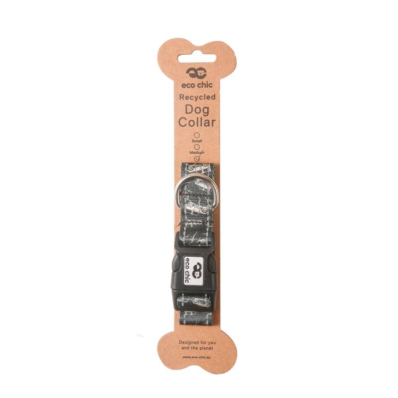 PC01 Black Landrovers Dog Collar Large 25*450-660mm