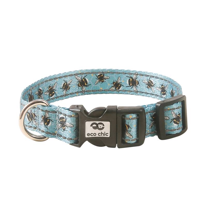 PC02 Blue Bumble Bee Dog Collar 25*450-660mm