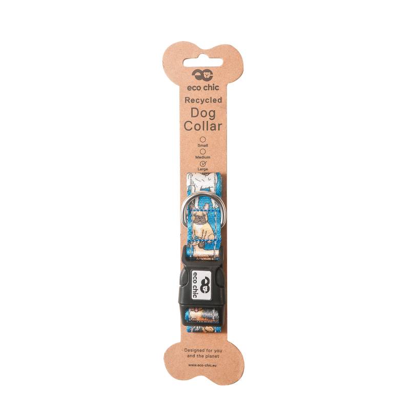 PC03 Blue Dogs Dog Collar Large 25*450-660mm