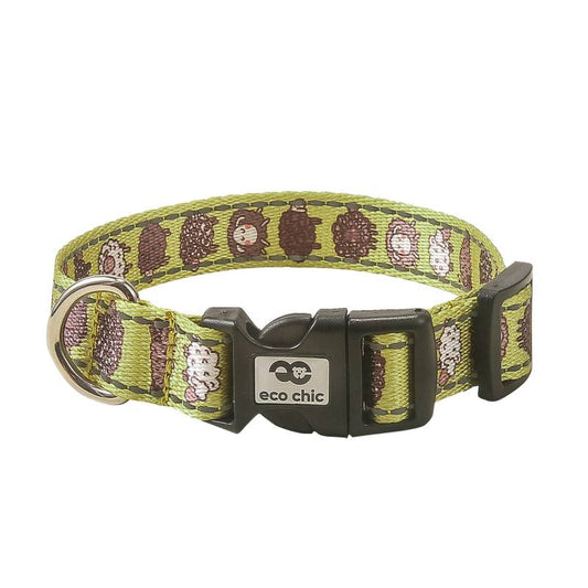 PC04 Green Cute Sheep DogCollar Large 25*450-660mm