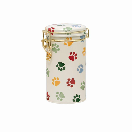 Emma Bridgewater Polka Paws Small Clip Lid Tin Caddy