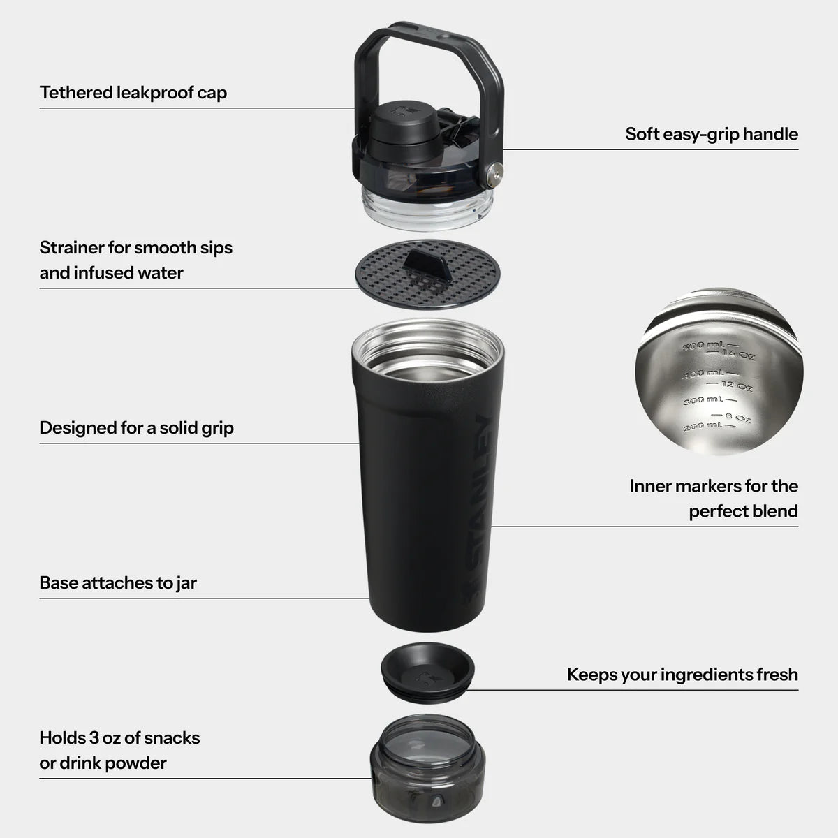 Stanley Vitalize Shaker - Black 2.0