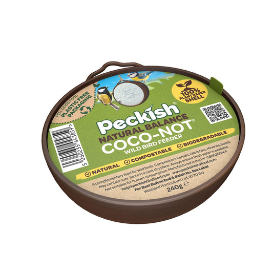 Peckish Natural Balance Coco-Not Wild Bird Feeder