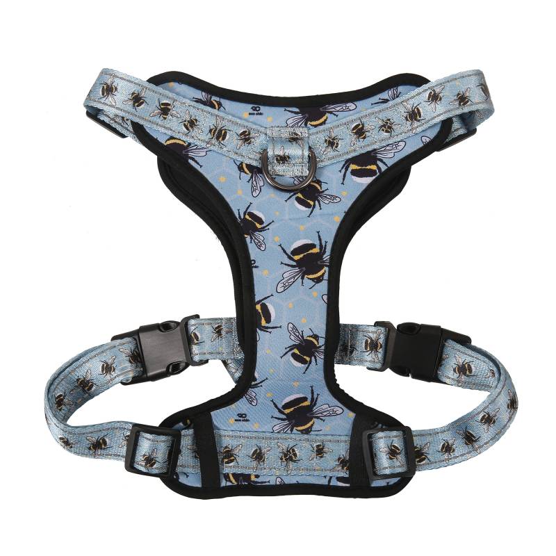 PH02 Blue Bumble Bee Dog Harness Large 49-66cm 19.29-25.98in