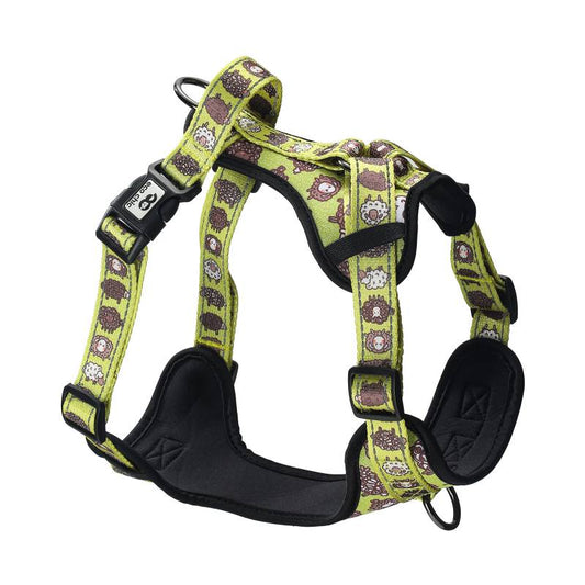 PH04 Green Cute Sheep Dog Harness Large49-66cm 19.29-25.98in