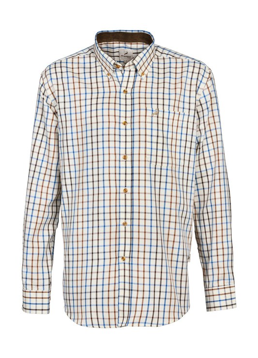 Men's ProHunt Villemy long sleeve country shirt with button-down collar and chest pocket.