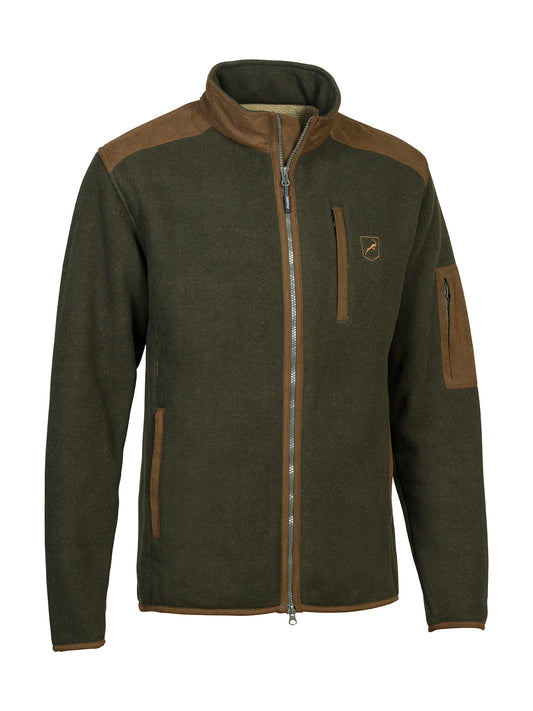 Front view of the ProHunt Pointer Fleece Jacket with contrast panels and zipped pockets.
