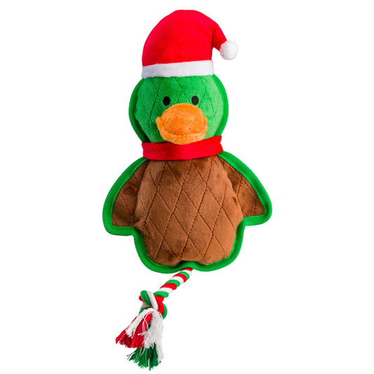 House of Paws Fetchmas Forest Duck ball thrower Christmas dog toy