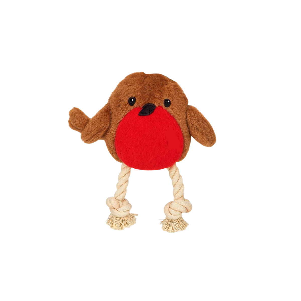 House of Paws Robin Redtug plush Christmas dog toy with knotted rope legs
