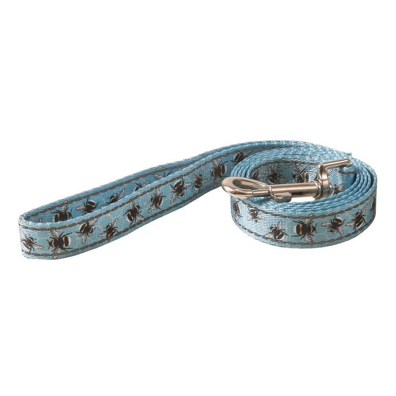 PL02 Blue Bumble Bee Dog Lead Small 120x20mm