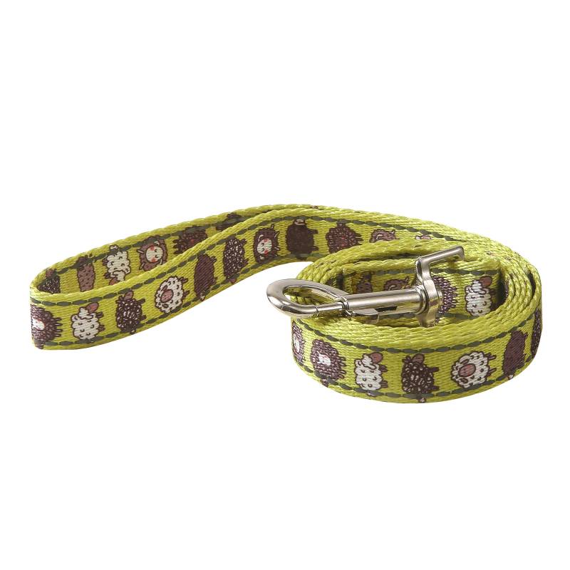 PL04Green CuteSheep Dog Lead Medium/Large 120x25mm