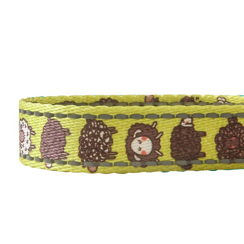 PL04Green CuteSheep Dog Lead Medium/Large 120x25mm