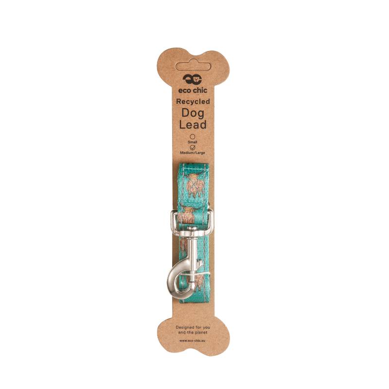 PL06Teal HighlandCow Dog Lead Medium/Large120x25mm