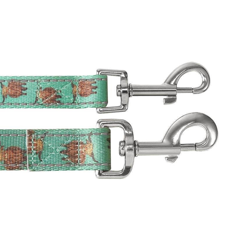 PL06Teal HighlandCow Dog Lead Medium/Large120x25mm