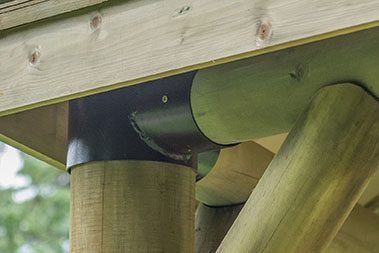 Forest Garden Premium Oval Wooden Gazebo With Cedar Roof