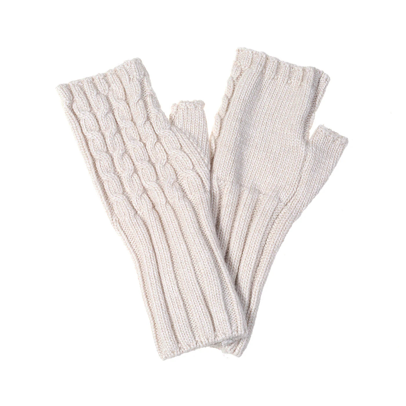Park Lane Cable Knit Fingerless Gloves