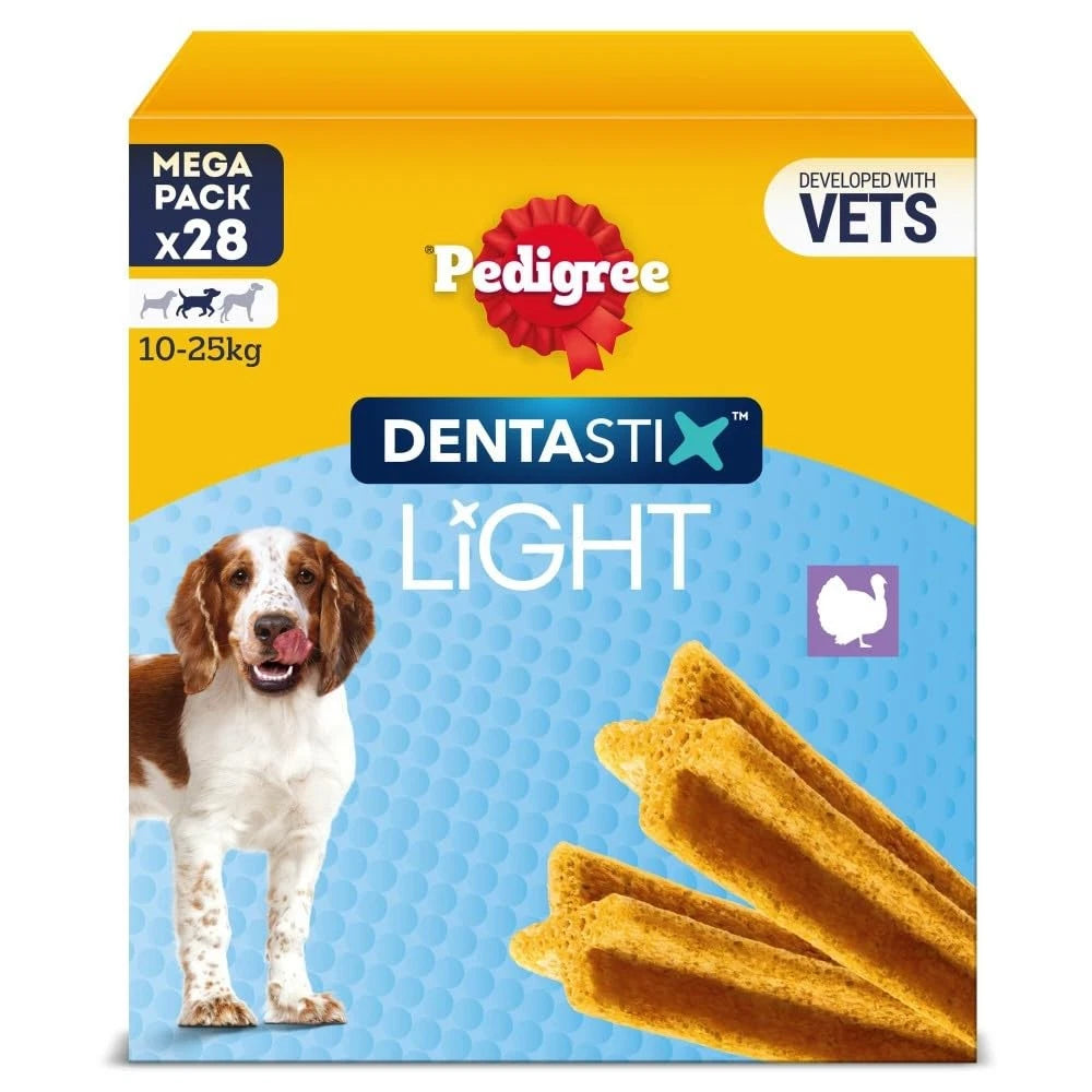 Pedigree Dentastix Light Medium Dog Dental Chews 28-Stick Pack