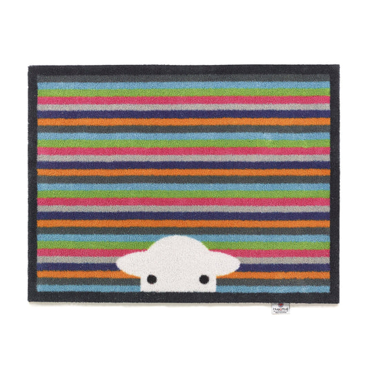 Hug Rug Peep Stripe Herdy Door Mat