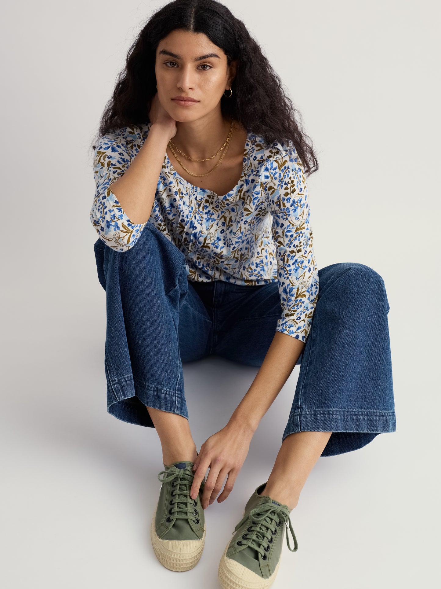 Seasalt Penhollow Organic Cotton Printed Top