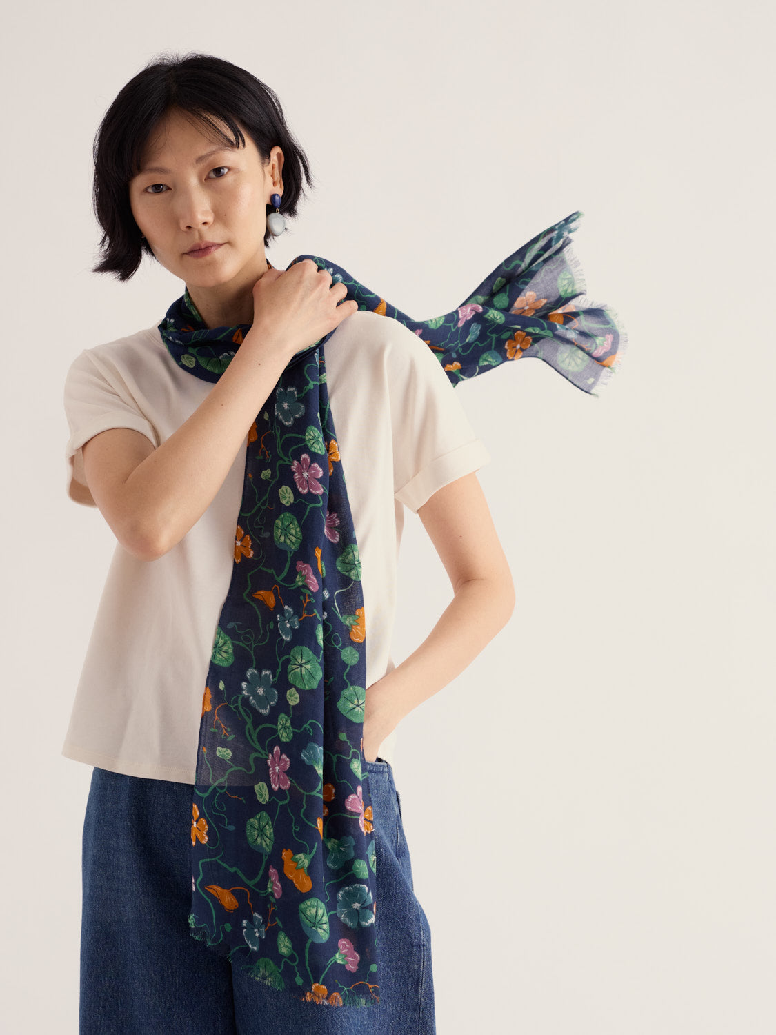 Seasalt Pentillie Scarf with Organic Cotton