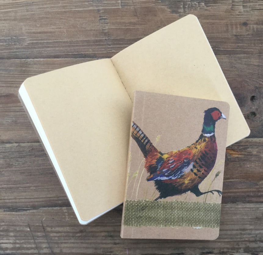 Alex Clark Pheasant Small Kraft Notebook