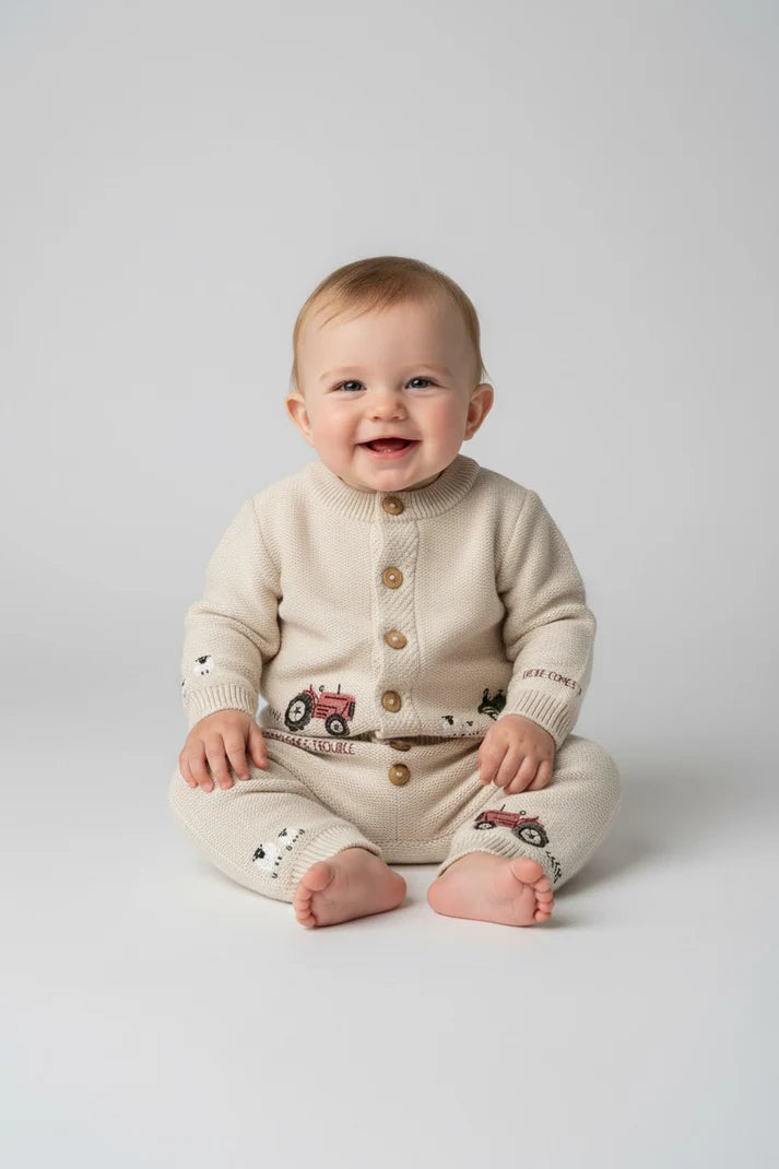 Eleanor Charles The Organic Cotton Embroidered Cardigan