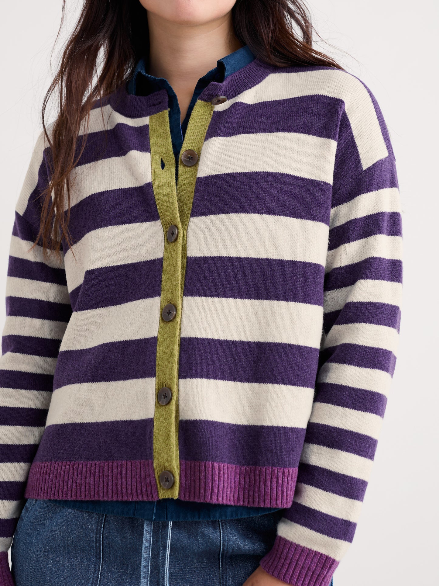 Seasalt Pinwell Striped Cardigan
