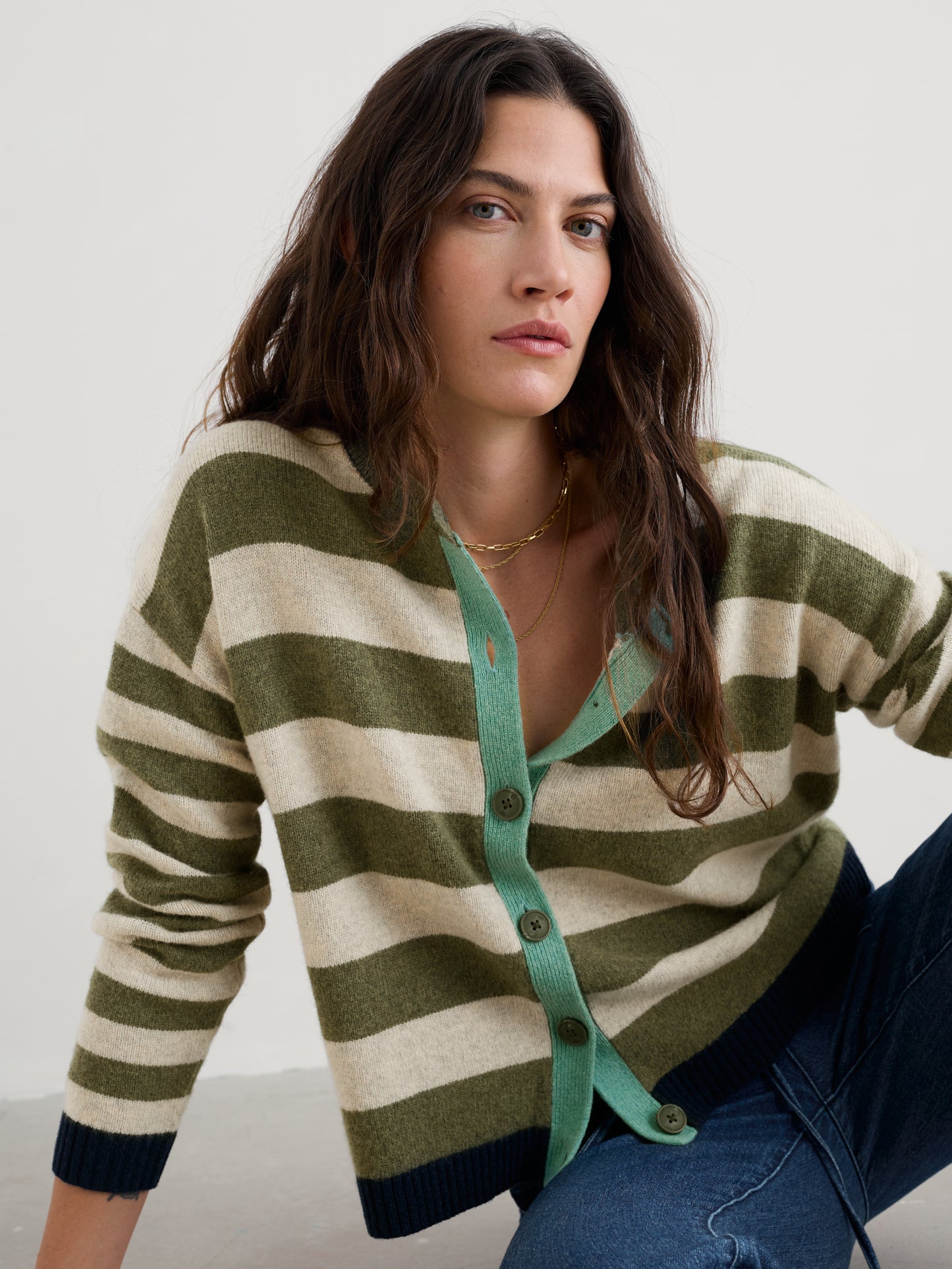 Seasalt Pinwell Striped Cardigan