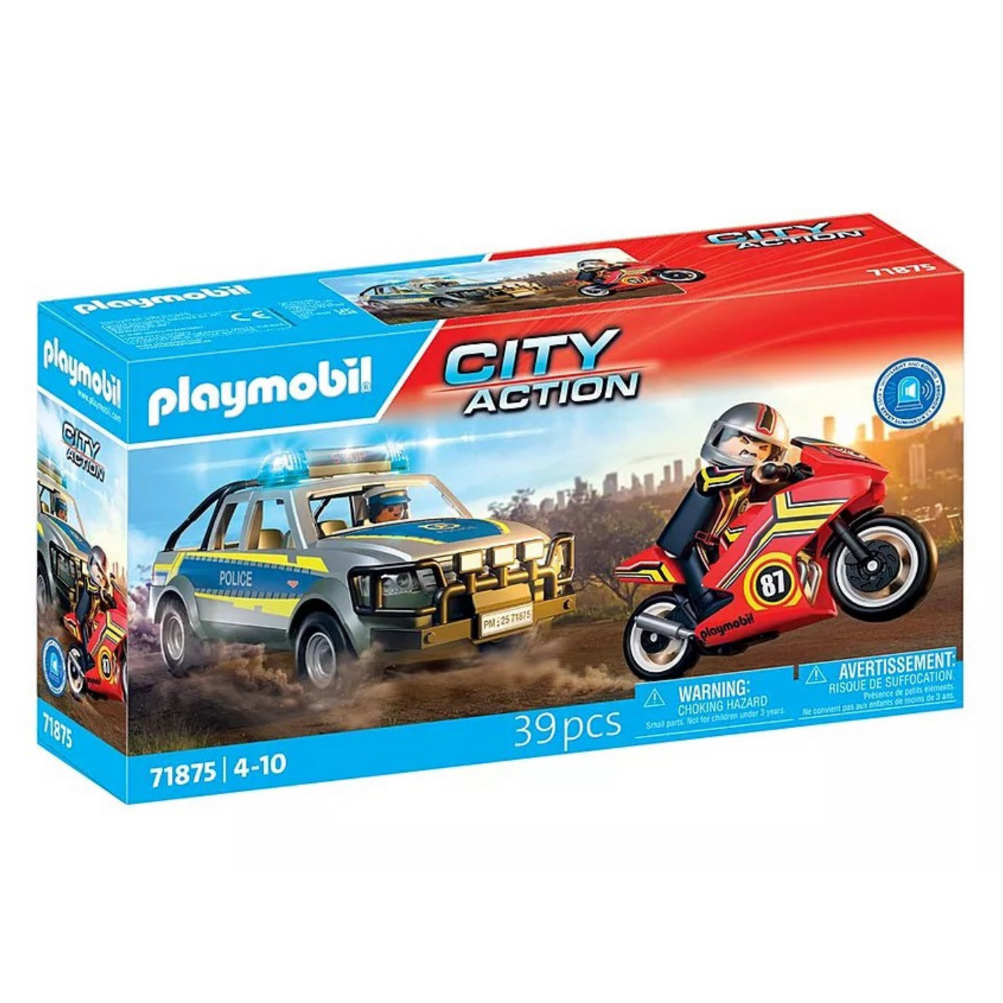 Playmobil Action Heroes Police Chase with Pick-Up Truck