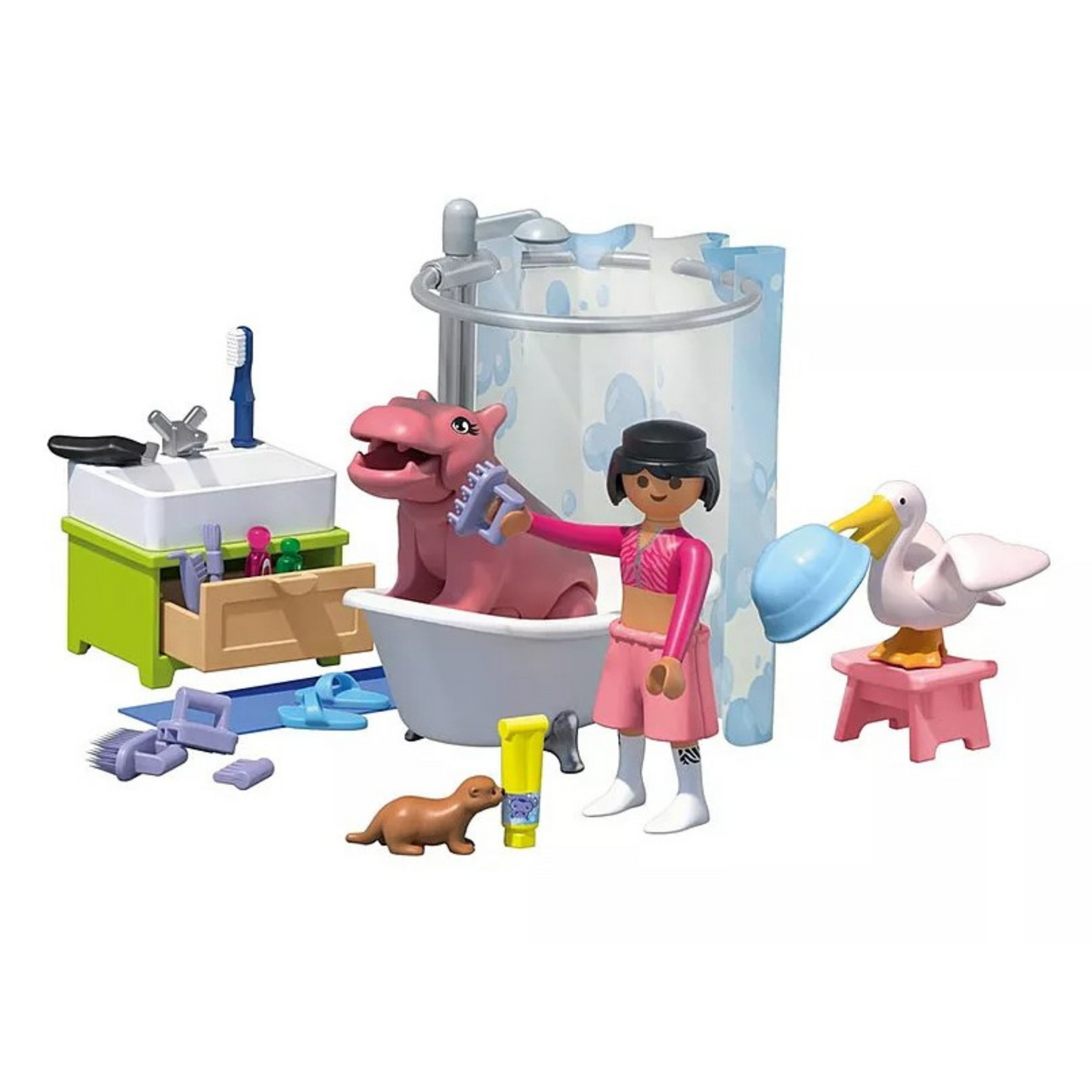 Playmobil Animals & Friends Animal Bathtime