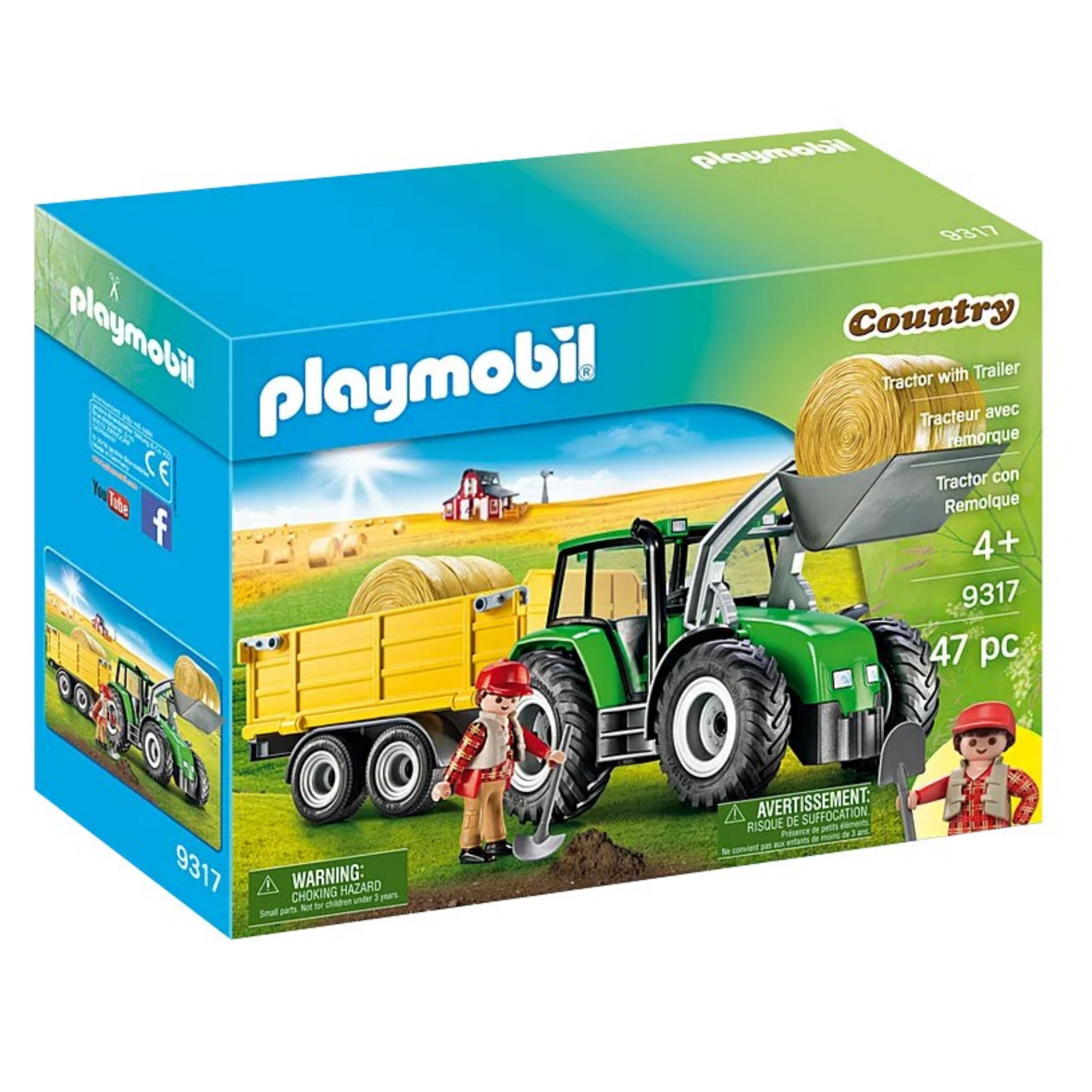 Playmobil Country Tractor with Trailer
